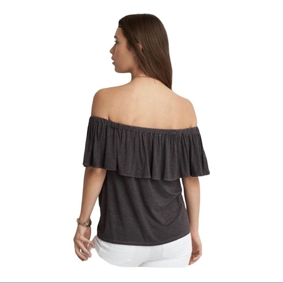 AEO  Soft And Sexy Off Shoulder Button Up Tee - Picture 2 of 5